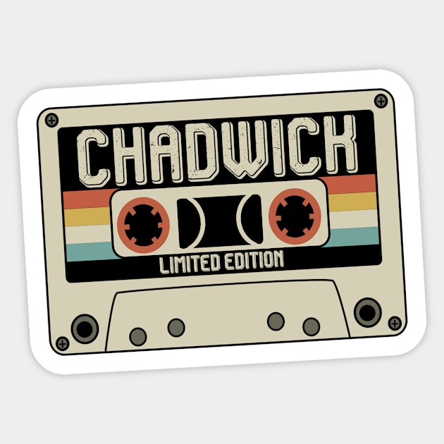 Chadwick - Limited Edition - Vintage Style Sticker by Debbie Art